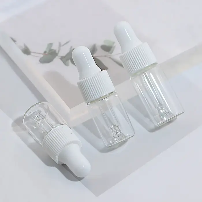 Petit flacon compte-gouttes Transparent de 1ml