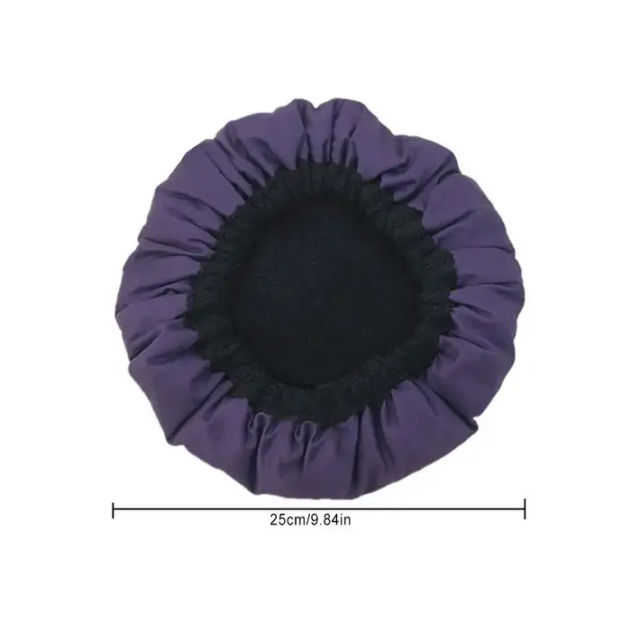 Bonnet chauffant réversible en microcarence de coton