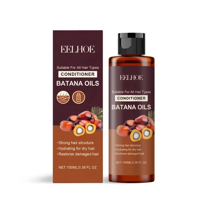 Shampooing et après-shampooing à l'huile de Batana, nettoyage du cuir chevelu, contrôle du sébum, an