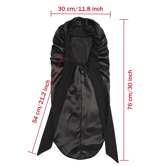 Bonnet en Satin Long et soyeux doux pour cheveux naturels et cheveux bouclés, bonnet de cheveux de t