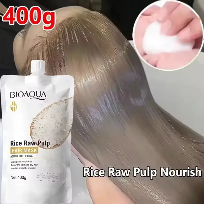 Le soin capillaire à base de riz pénètre au cœur des cheveux