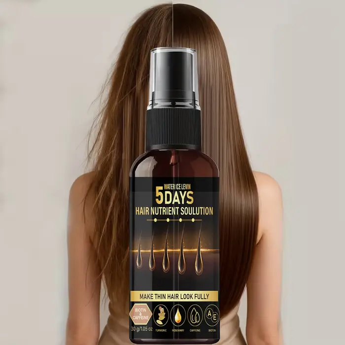 Huile Capillaire Volumisante pour Cheveux Fins – Traitement à la Biotine et à la Caféine