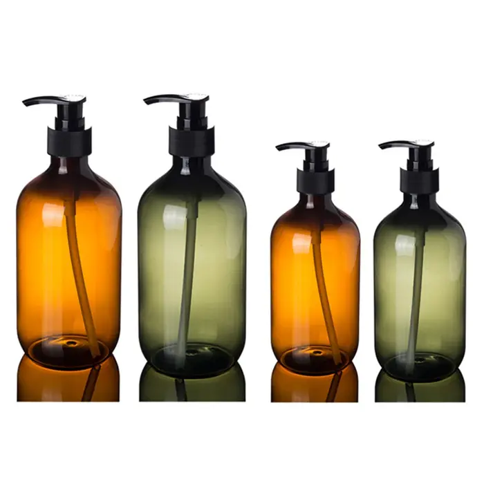 Livraison directe 500/300ml Lotion shampooing Gel douche support distributeur de savon vide pompe de bain bouteille