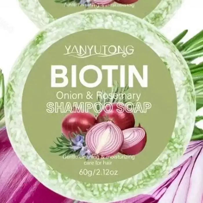 Shampoing à l'oignon et à la biotine