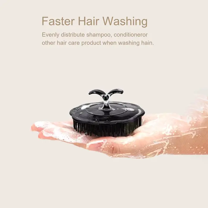 Brosse de massage du cuir chevelu pour le lavage et le soin des cheveux