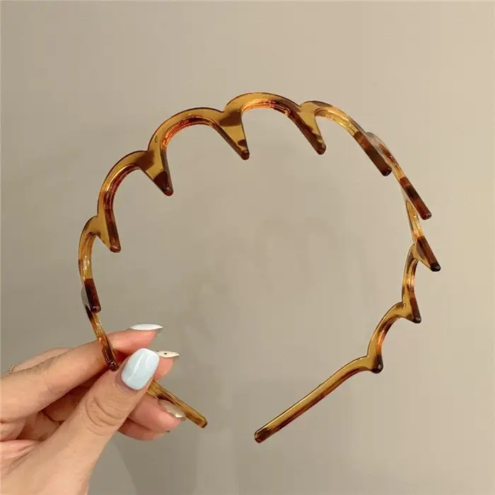 Femmes coréennes peigne à cheveux bandeau en plastique U forme cerceaux de cheveux dents fixes antid
