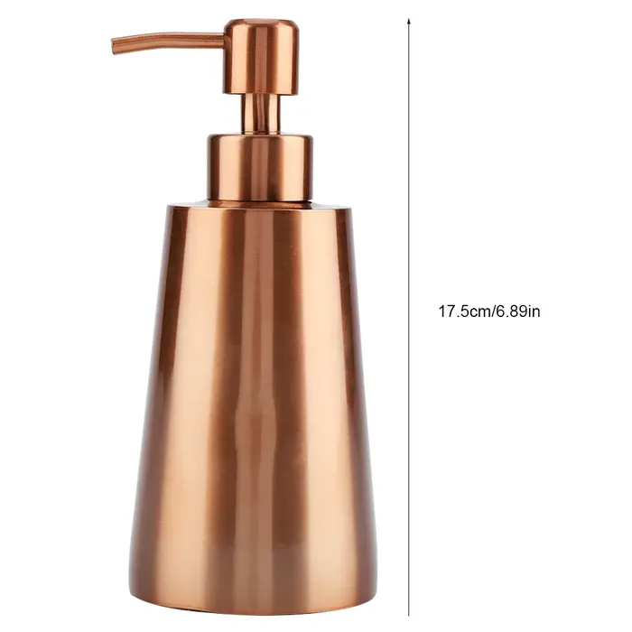 Distributeur de shampoing 350ml en acier inoxydable 304, distributeur de savon liquide, de shampoing et de lotion, accessoire de salle de bain pour la maison et l'hôtel
