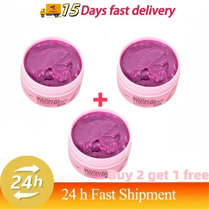 Masque capillaire magique 5 secondes, réparation des cheveux endommagés, crépus, doux, lisse, brillant, hydratant en profondeur, soin, huile essentielle, 60ml