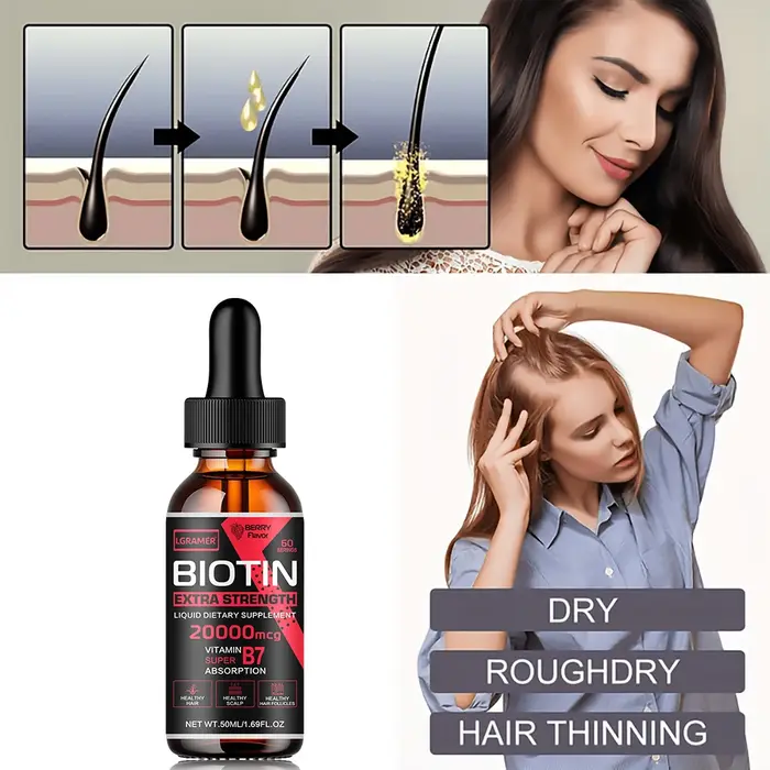 Biotin-Sérum de croissance des cheveux
