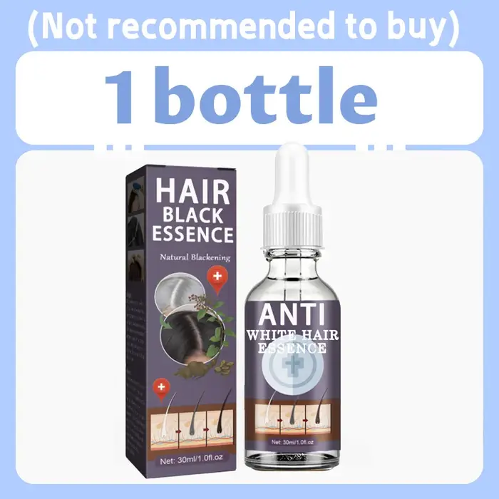 Les racines des cheveux sont entièrement nourries, les cheveux gris s'estompent progressivement, et
