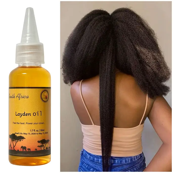 Huile nourrissante pour cheveux africains, puissante et traditionnelle artisanale, cheveux longs et 