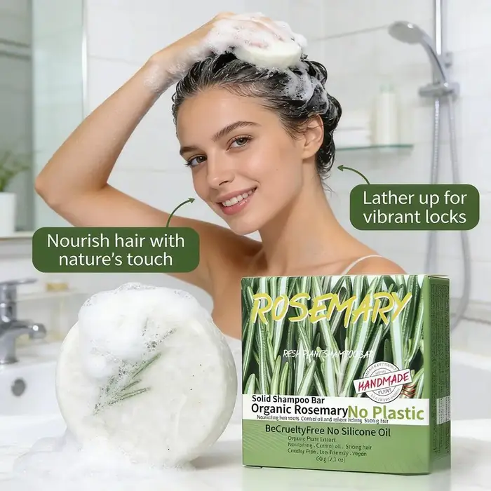 Shampooing Solide Naturel au Romarin