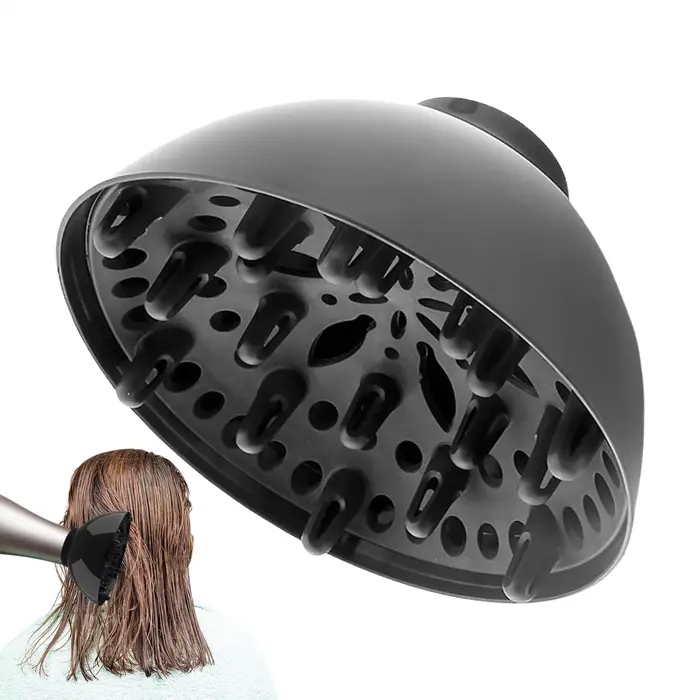Diffuseur de cheveux bouclés diffuseur de cheveux Portable fournitures de soins de beauté pour les vacances d'été du matin Spa voyage nuit jour séchage à la chaleur