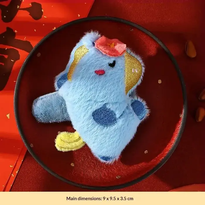 Clip à cheveux en peluche mignon de dessin animé