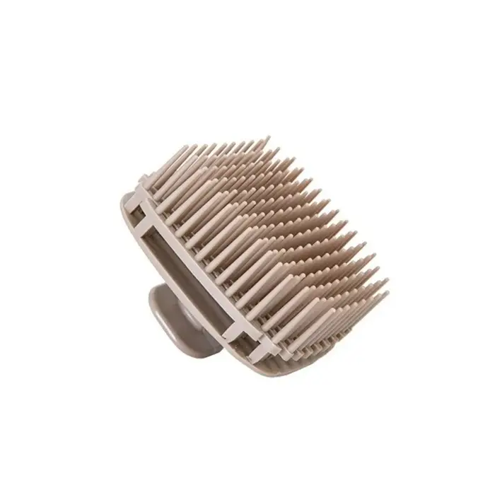 Brosse de massage du cuir chevelu en silicone souple, brosse à shampoing carrée, peigne de lavage de