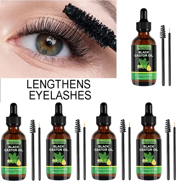 Huile de ricin noire 100% pure pour femmes