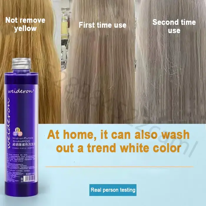Shampoing Anti-brassé argenté pour garder les cheveux