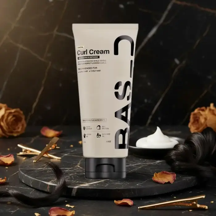 Crème coiffante Santal Curl BASED : Fixation longue durée