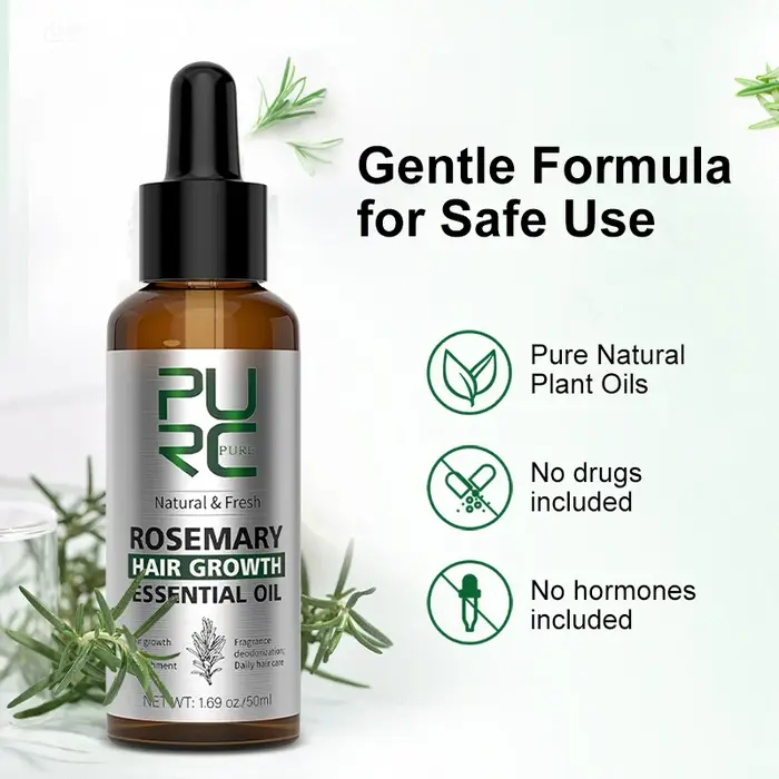 Produits de croissance des cheveux à l'huile de romarin pour hommes et femmes