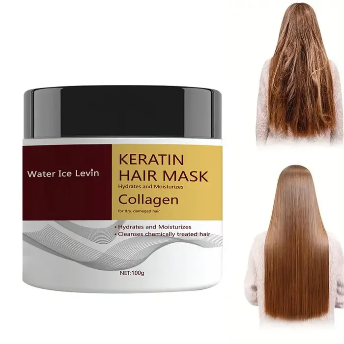 Masque capillaire à la kératine. Collagène