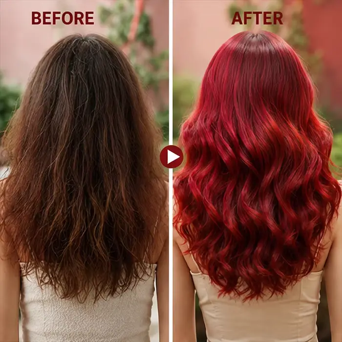 Shampoo colorant capillaire Bourgogne 6 en 1