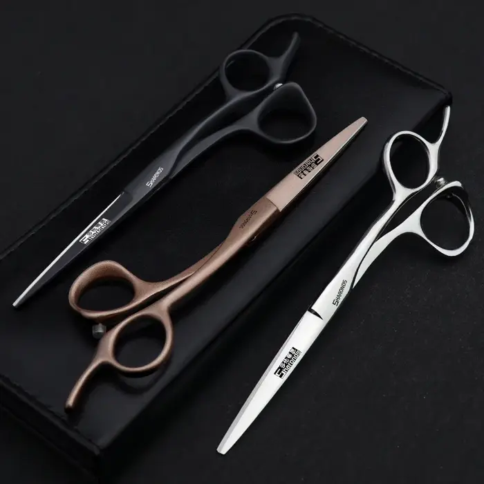 SHARONDS ciseaux professionnels de coiffure 440C barbier en acier japonais tondeuses spécialisées co