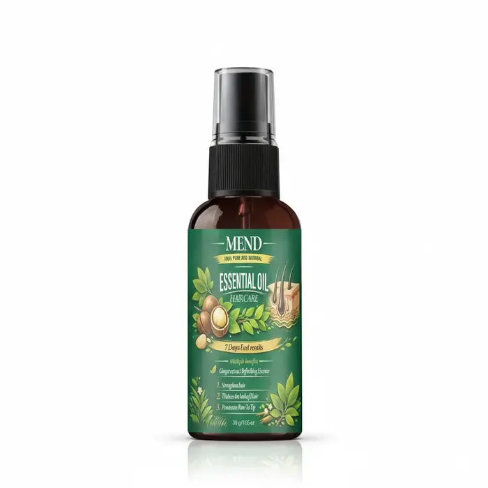 Huile Essentielle Capillaire 100% Pure et Naturelle Renforce les Cheveux Épaissit Pénètre de la Raci