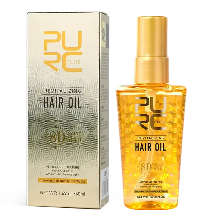 PURC – huile d'argan marocaine nourrissante pour cheveux, lissante, brillance, sérum pour cheveux do