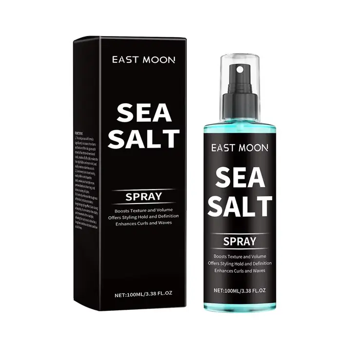 Spray Bouclant au Sel Marin 100ml pour Cheveux, Extrait Naturel de Varech et d'Algues Rouges, Textur