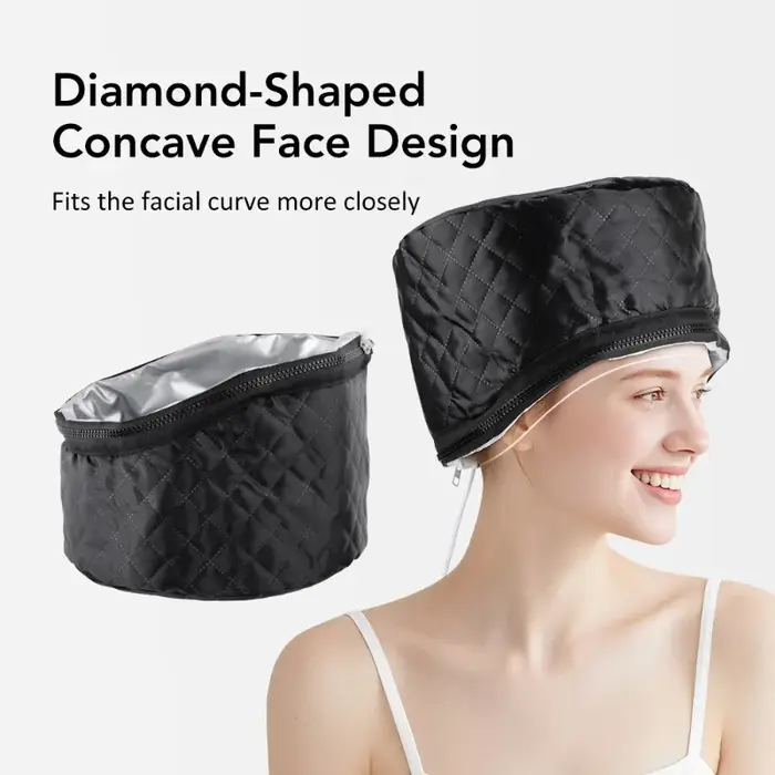 Bonnet chauffant imperméable pour soins capillaires