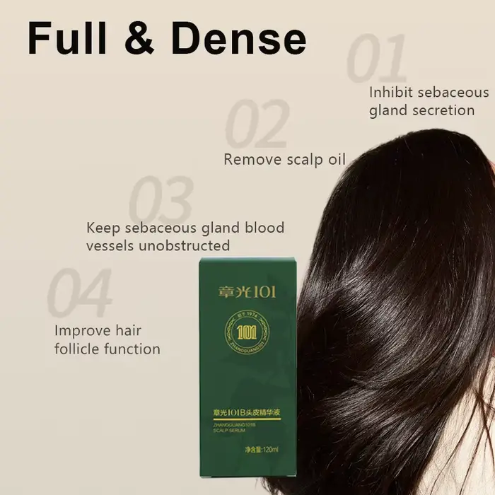 Tonique capillaire 120ml Zhangguang 101B (101M), thérapie de médecine chinoise puissante, Essence de