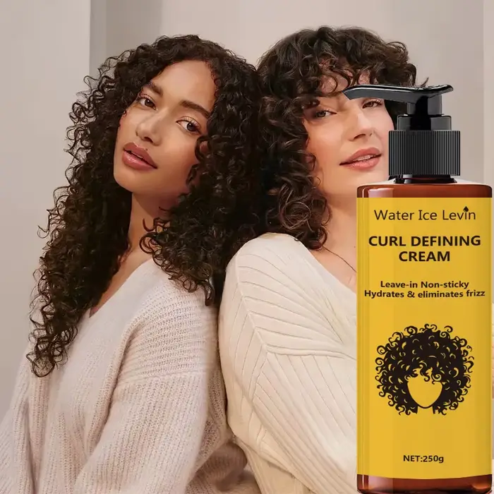 Crème coiffante pour cheveux bouclés - Contient l'huile d'argan marocaine