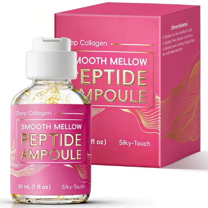 Sérum facial au collagène peptidique, cible les peaux ternes, booste l'élasticité de la peau, stimul