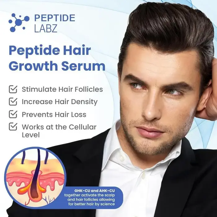 Sérum de croissance capillaire au cuivre Peptide Labz 30 ml