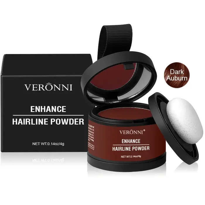 Poudre de ligne de cheveux 4g, couverture de racine noire, naturelle, instantanée, imperméable, ombr