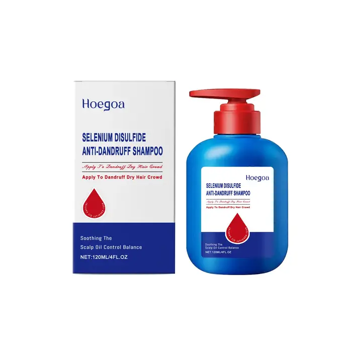 Shampoo au sulfure de sélénium Hoegoa, soin anti-démangeaisons du cuir chevelu, nettoyage des cheveu