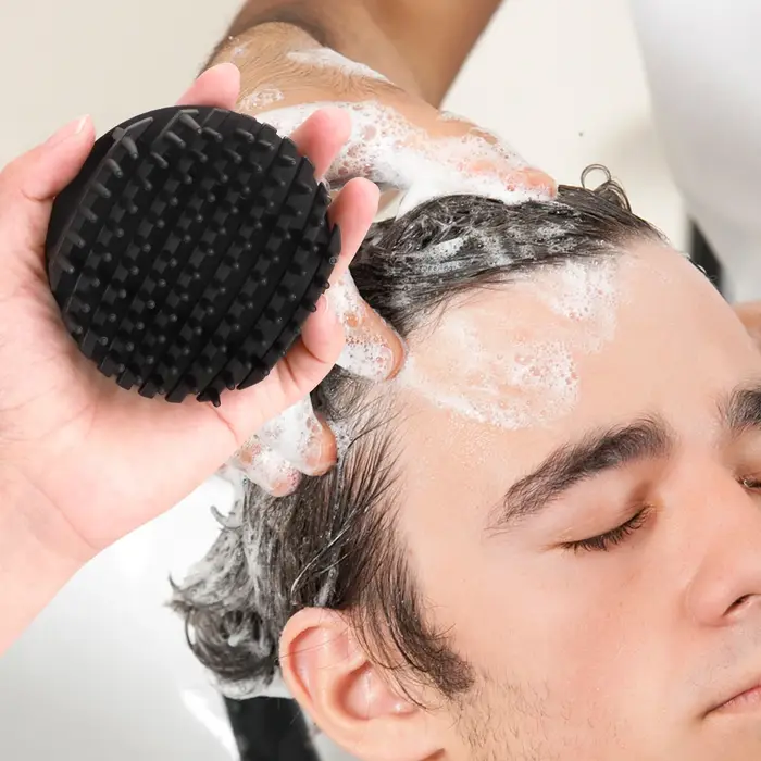 Peigne de massage pour cheveux en silicone