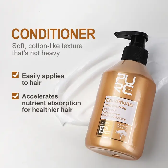 PURC réparation traitement des cheveux endommagés huile d'argan maroc acide aminé kératine lissage sans sulfate