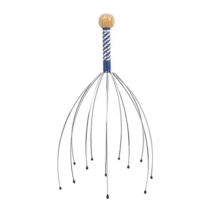 Masseur de cuir chevelu en silicone Octopus, outil de massage de la tête, relaxation manuelle, soula