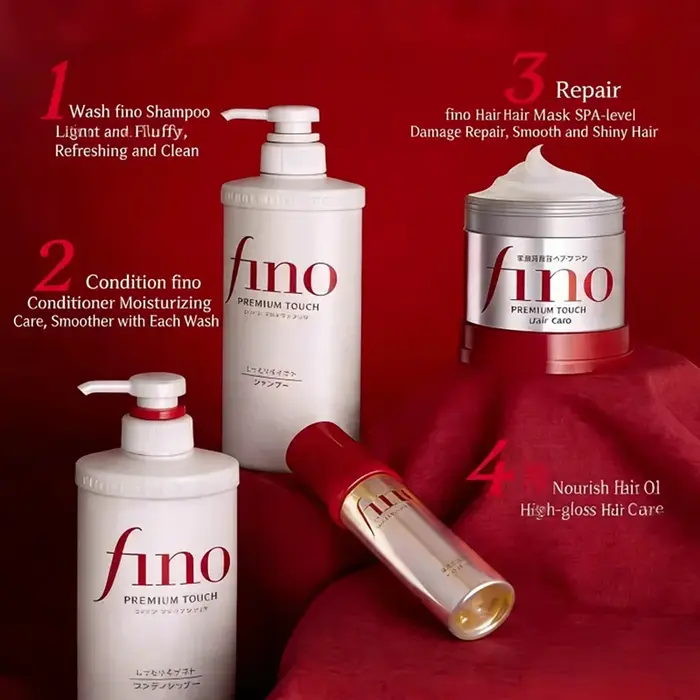 Shampooing et après-shampoing hydratant japonais Fino