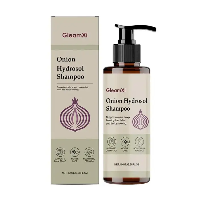 Shampooing/après-shampooing à l'hydrozol d'oignon GleamXi 100 ml – Nourrit en profondeur les follicu