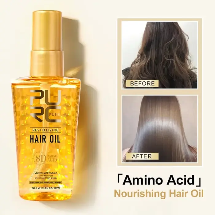 PURC – huile d'argan marocaine nourrissante pour cheveux