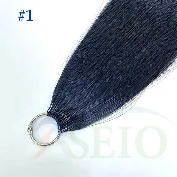 RSEIO – Extensions de cheveux en plumes, 100% cheveux naturels, confortables et invisibles, 16 "-26"
