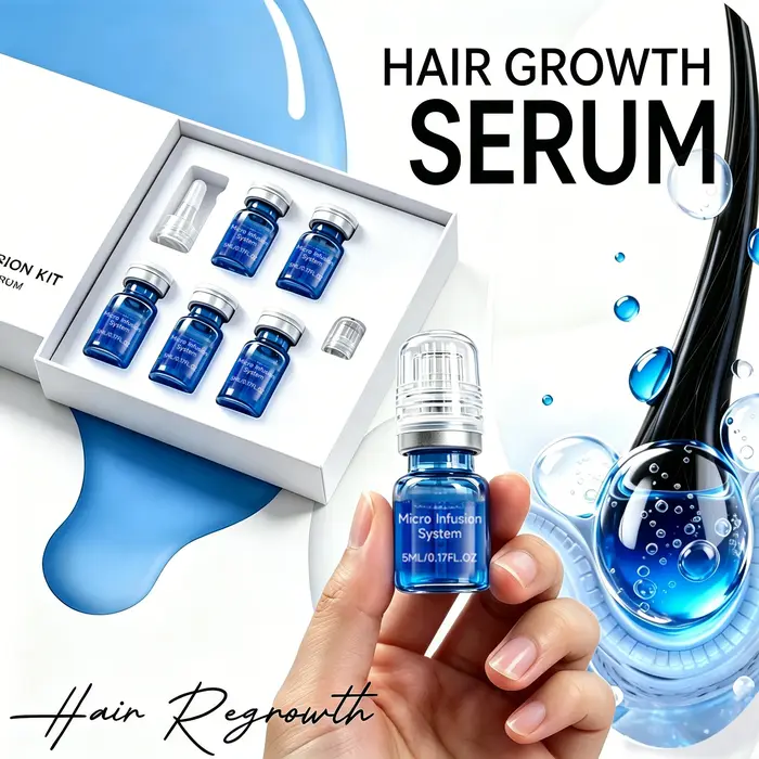 Kit de repousse des cheveux par micro-aiguilles