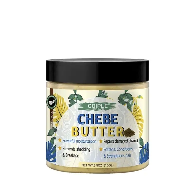 Masque capillaire au beurre de Chebe 100% naturel, favorise la croissance, huile essentielle, hydrat