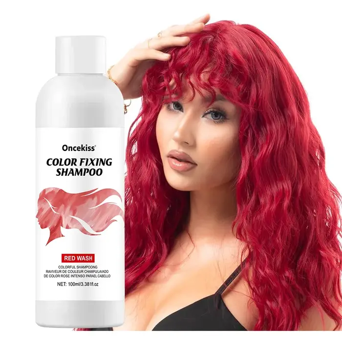 Shampoing semi-permanent pour colorant capillaire, shampoing unisexe de protection et de fixation de
