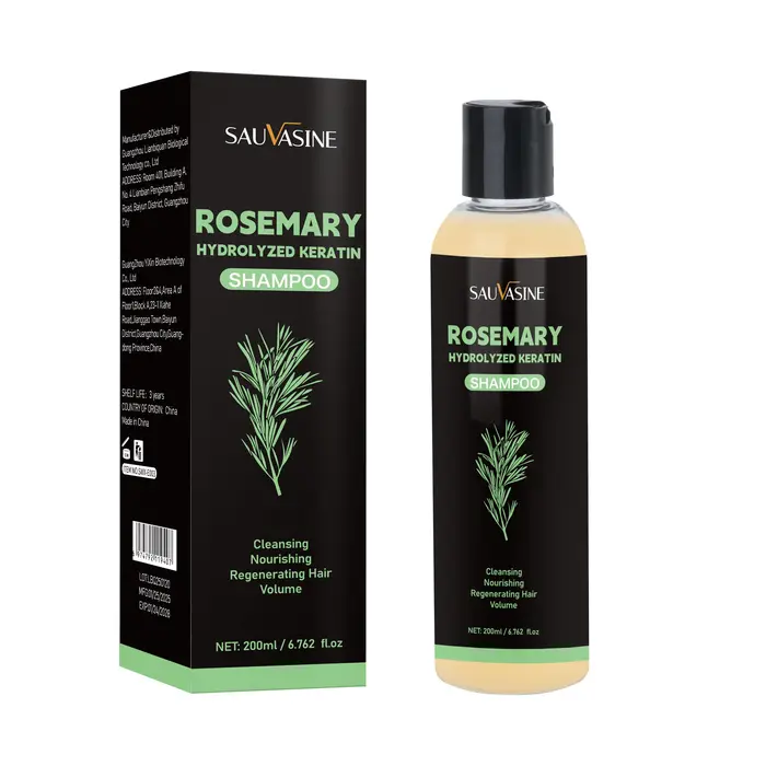 Shampoing au romarin biologique pour la croissance des cheveux