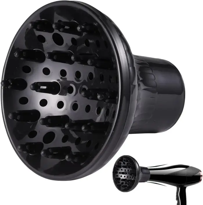 Diffuseur universel pour sèche-cheveux, diffuseur imperméable pour cheveux bouclés et ondulés, diffuseur résistant à la chaleur