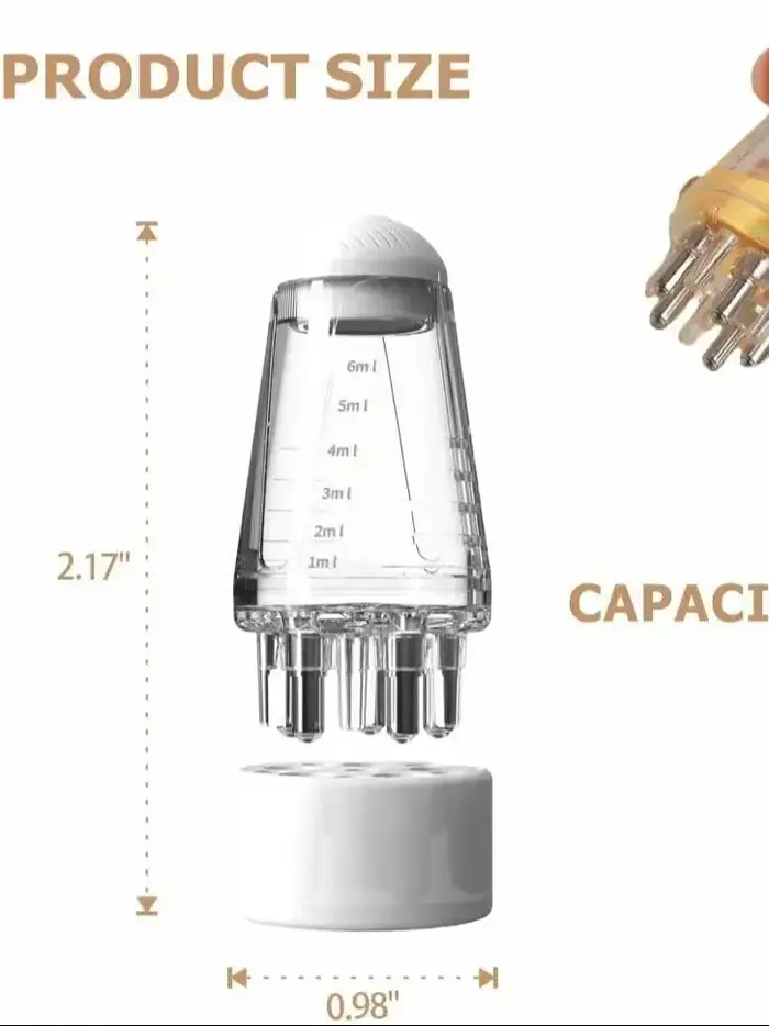Applicateur d'huile capillaire – Peigne de massage du cuir chevelu pour soins et relaxation des chev