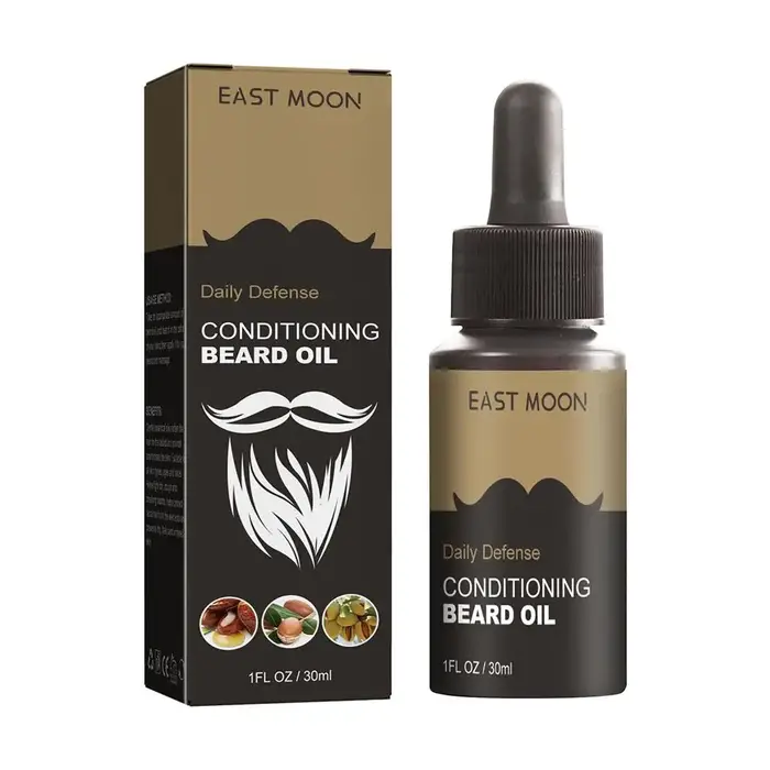 Huile de soin naturelle nourrissante pour la barbe pour homme